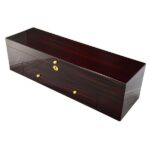 luxury ebony 40 watch display case with open storage compartments