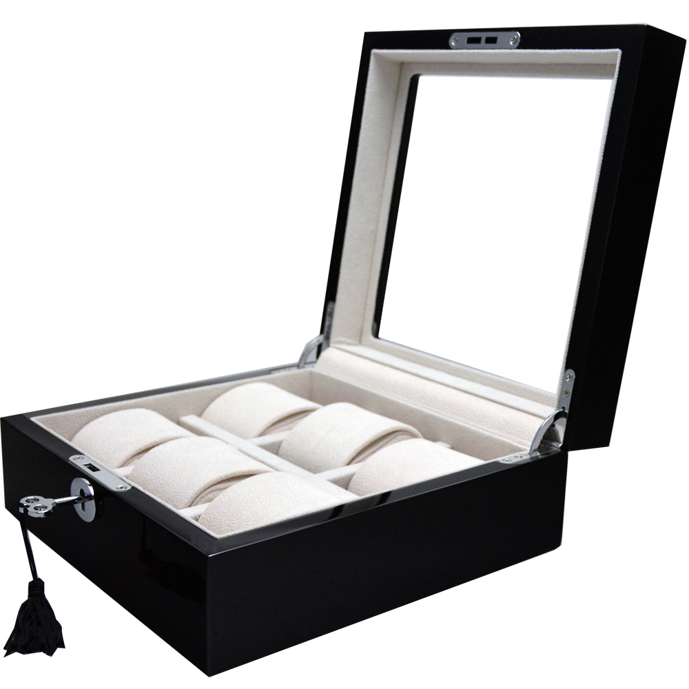 High Glossy Black with Beige 6 Watch Case