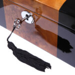Camphor Glossy Arc 6 Watch Case with Apricot Velvet Interior