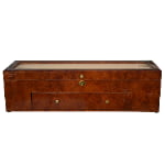 high gloss wooden watch box with drawer and luxury storage design