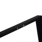 watch box with tempered glass display window and black finish