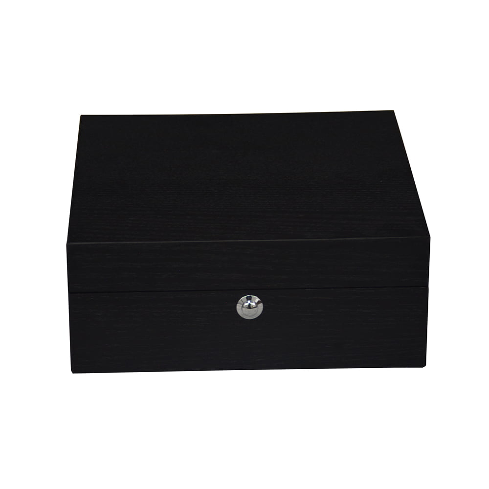 watch box with six cushions and black velvet interior