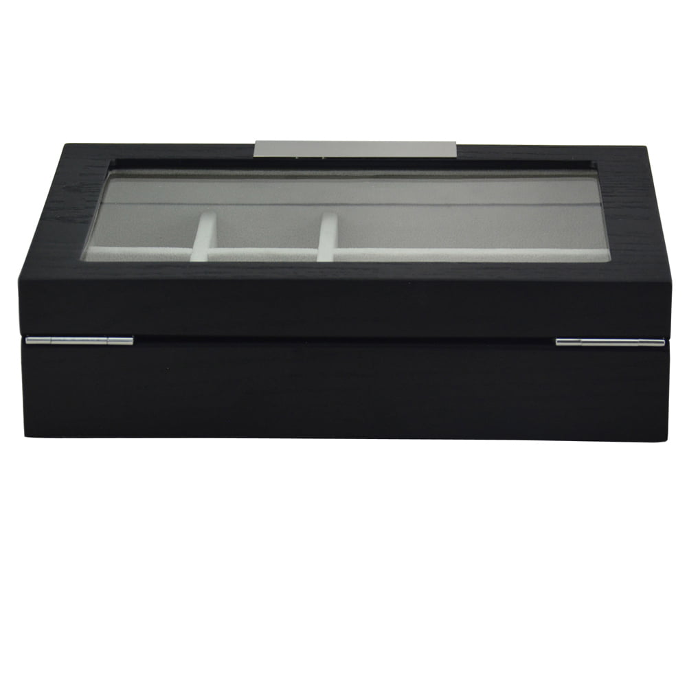 Bark Veneered MDF Jewelry Organizer Case
