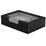 Bark Veneered MDF Jewelry Organizer Case
