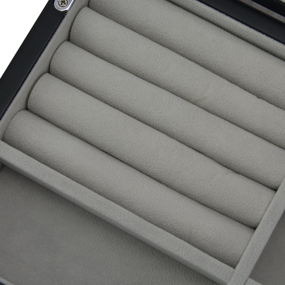 Bark Veneered MDF Jewelry Organizer Case