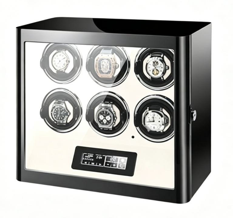 6 Watch Winder with Touchscreen, Remote Control & LED Display