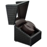 Single Black Woven Watch Winder with Japanese Mabuchi Motor