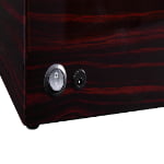 2-watch winder ebony exterior with power switch and power connection detail