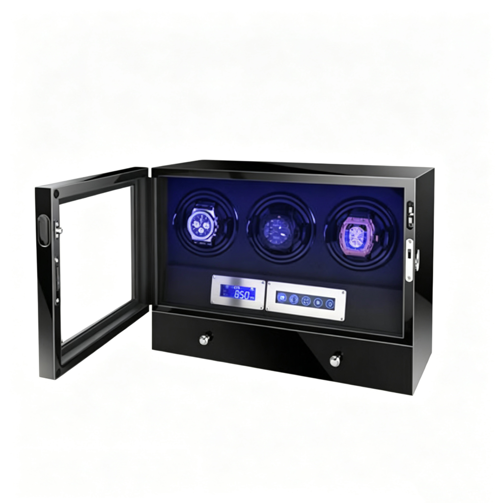 3-Watch Touchscreen Winder with Drawer