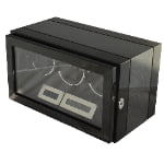 Carbon Black 3 Watch Winder with Touchscreen Control and Adjustable TPD