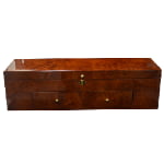 luxury watch box display case with high gloss finish and storage compartments