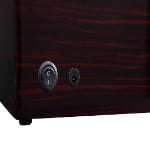 4 watch winder rear panel with power connection, switch and four knob controls