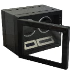Carbon Fiber 2 Watch Winder with Touchscreen Control