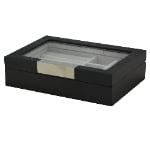 Bark Veneered MDF Jewelry Organizer Case