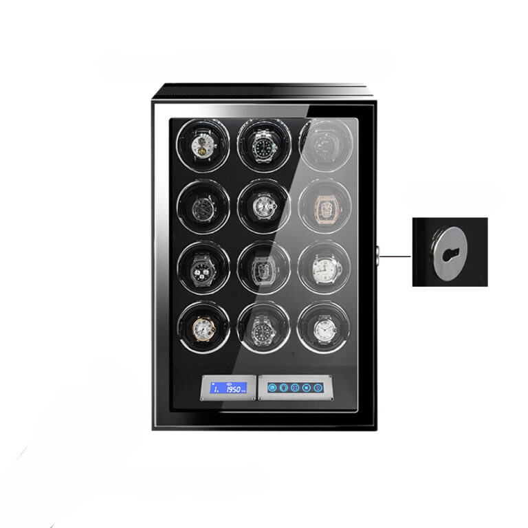 Carbon Fiber 12 Watch Winder with Adjustable TPD