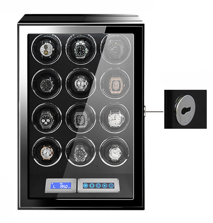 Carbon Fiber 12 Watch Winder with Adjustable TPD