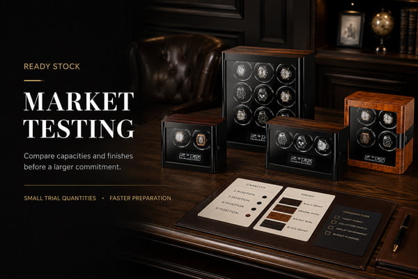 Ready-stock watch winders prepared for B2B market testing