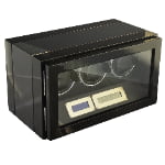 Carbon Black 3 Watch Winder with Touchscreen Control and Adjustable TPD