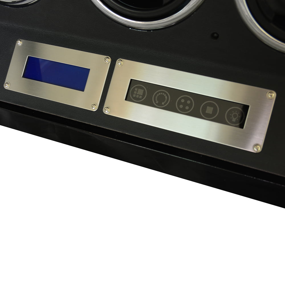 Carbon Black 3 Watch Winder with Touchscreen Control and Adjustable TPD
