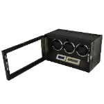 Carbon Black 3 Watch Winder with Touchscreen Control and Adjustable TPD