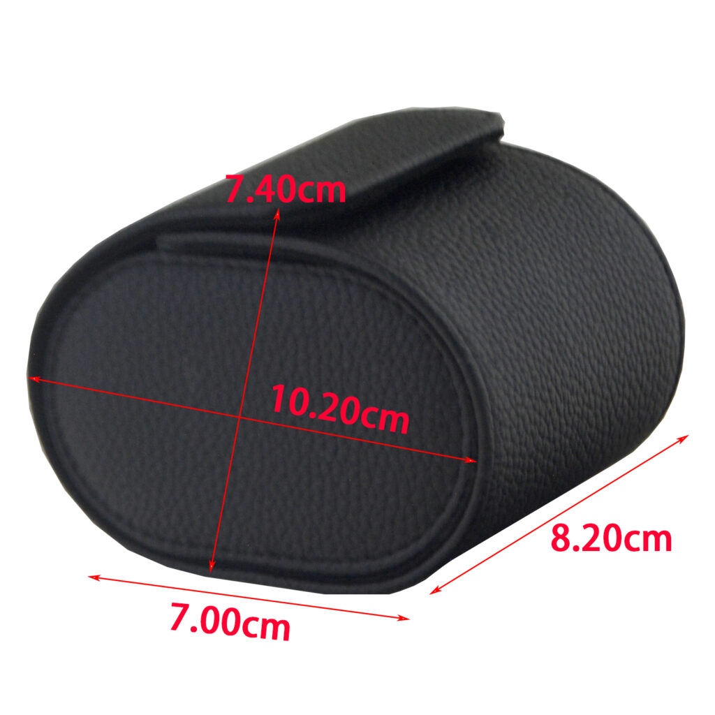 Pebbled Grain PU Leather 1 Watch Roll for Luxury Travel Storage
