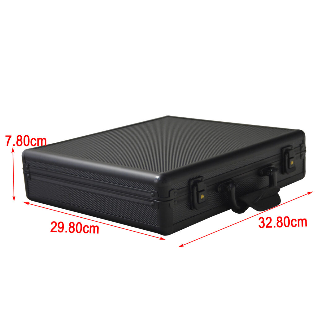 Aluminum Alloy Frame 18 Watch Suitcase with Velvet Interior