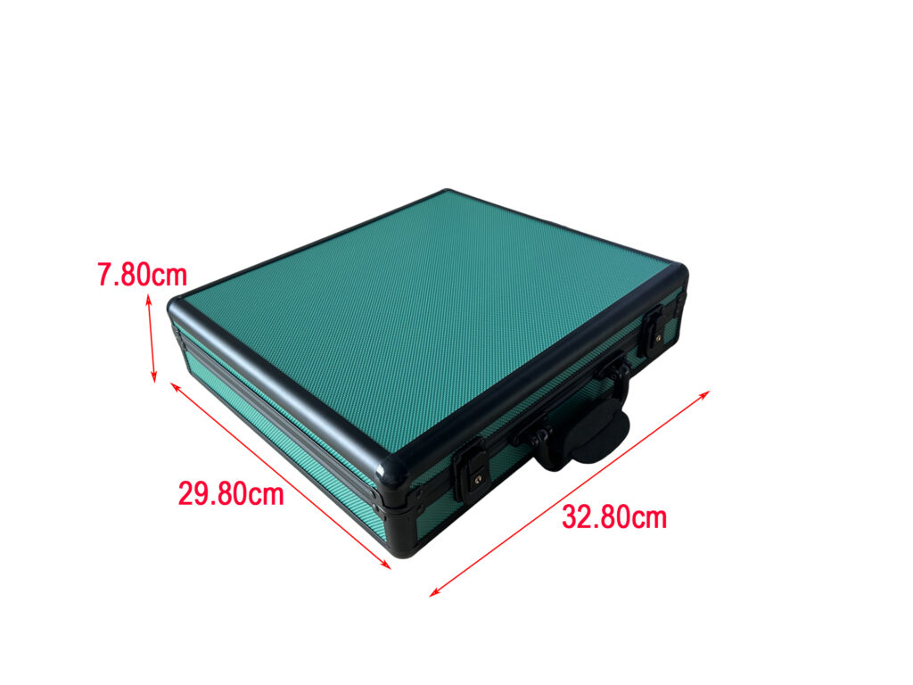 Green Aluminum Alloy Frame 18 Watch Suitcase