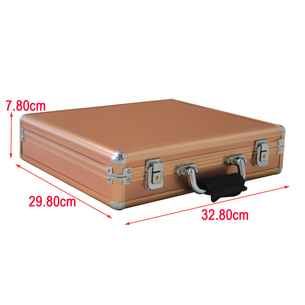 Rose Gold Aluminum Alloy Frame 18 Watch Suitcase