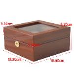 High Glossy Teak with Camel 6 Watch Case