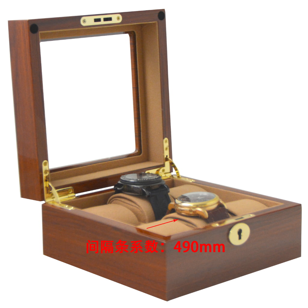 High Glossy Teak with Camel 6 Watch Case