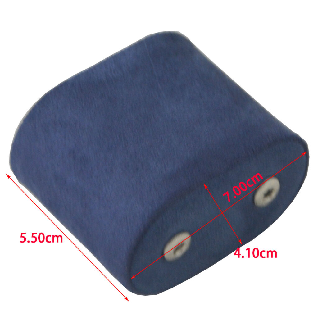 Crossed Grain Blue PU Leather 1 Watch Roll
