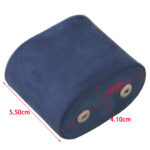 Crossed Grain Blue PU Leather 1 Watch Roll