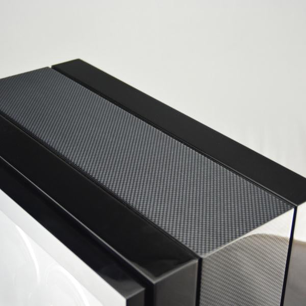 9 watch winder with carbon fiber top finish and high-gloss black cabinet