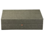10 watch storage case with individual velvet cushions and organized compartments
