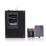Black watch winder bottom view with battery compartment