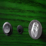 Green watch winder with rotation control knob and power switch