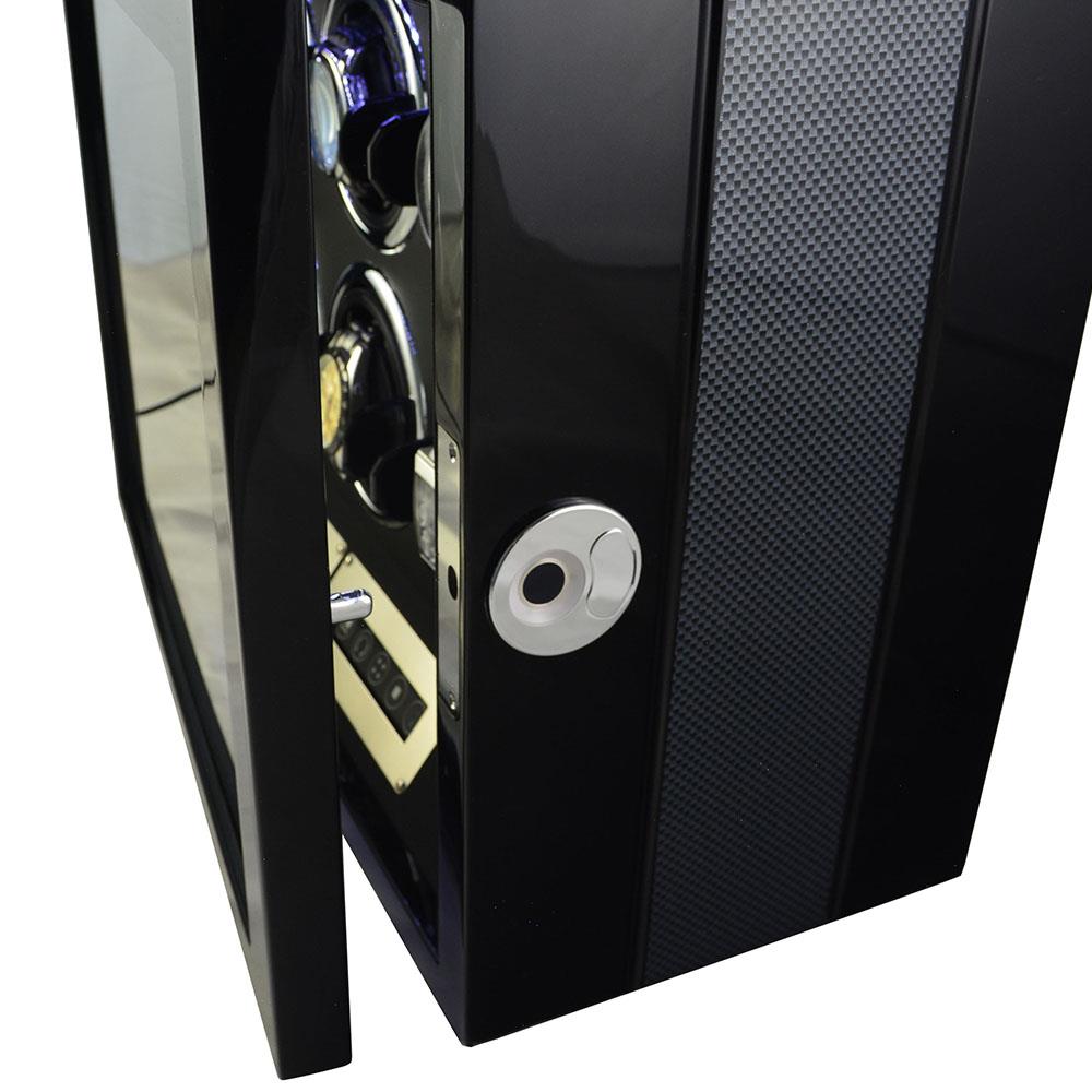 6 watch winder with touchscreen control panel and digital winding settings