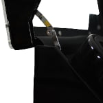 Watch winder hinge structure with black lacquer case construction