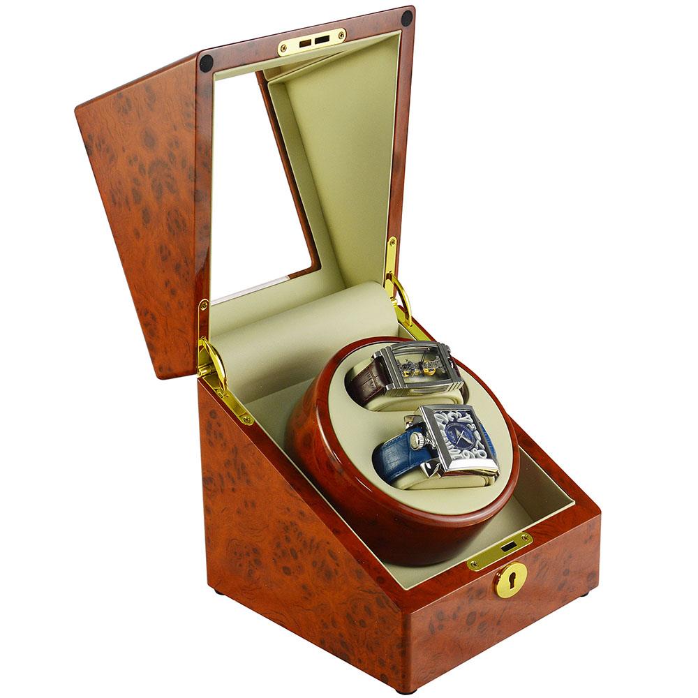 Watch Auto Winder with Dual Watch Rotation Display