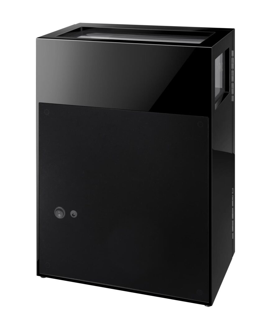 Watch winder rear viem with remote control and PU leather interior