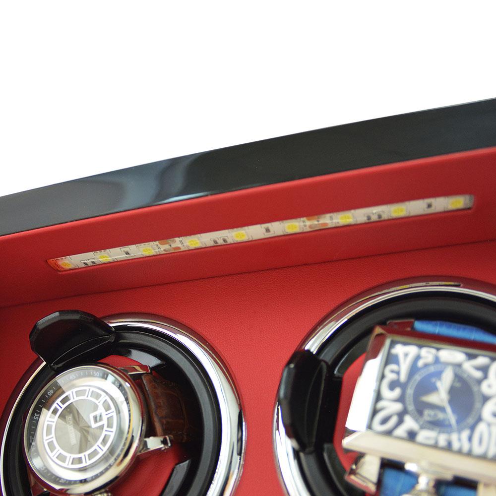 ODM double watch winder LED light detail with door sensor