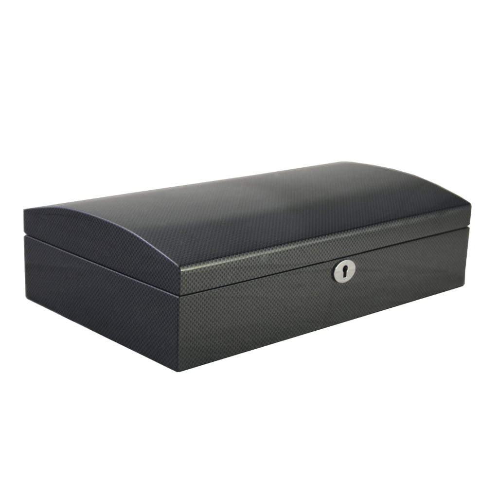 Arc carbon fiber watch case with curved exterior design