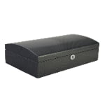 Arc carbon fiber watch case with curved exterior design