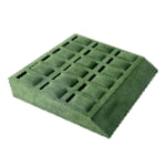Green velvet watch display tray with multiple compartments