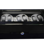 6 watch winder box with black high gloss exterior and luxury design
