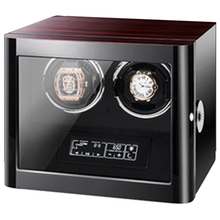 Dual Watch Winder with Fingerprint Lock for Luxury Automatic Watches