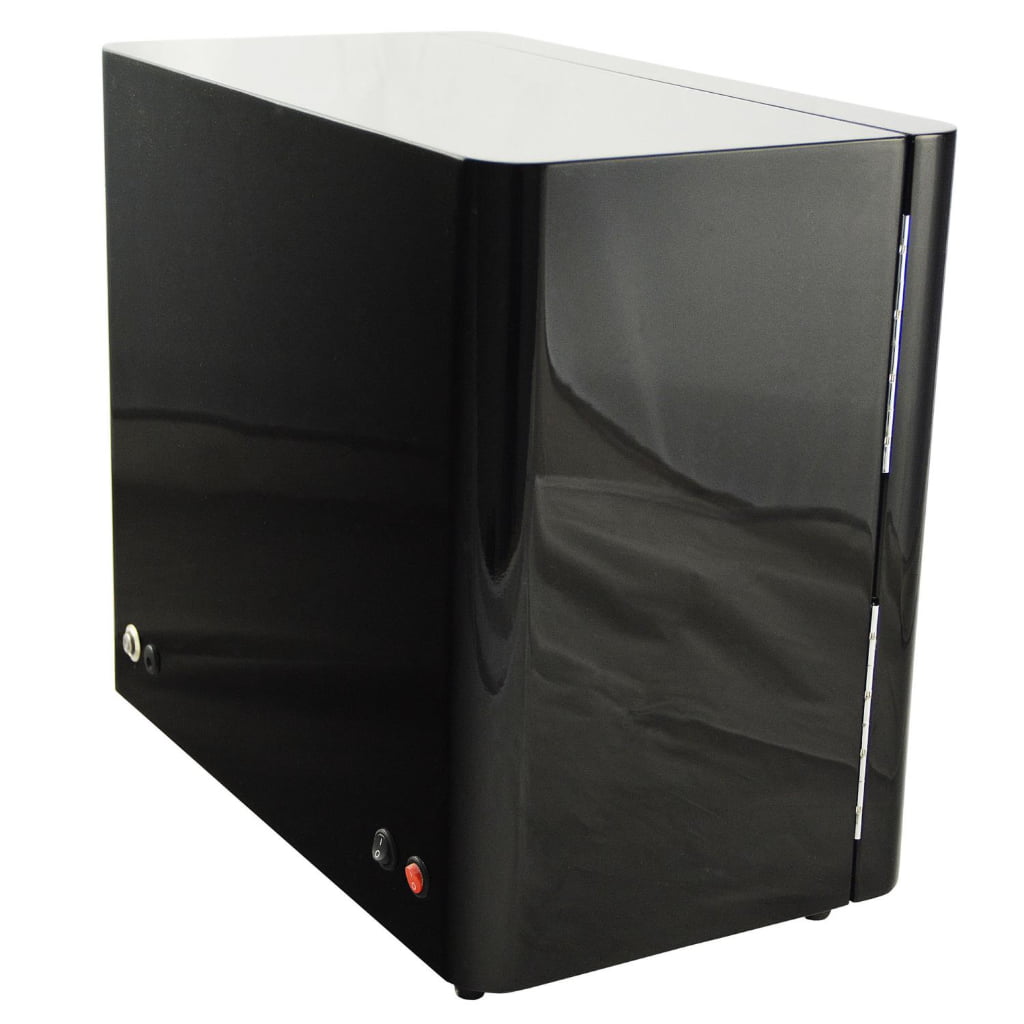 6 watch winder rear view with high-gloss lacquered MDF enclosure and rear control switches