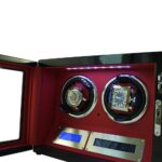 wholesale double watch winder case with LED light