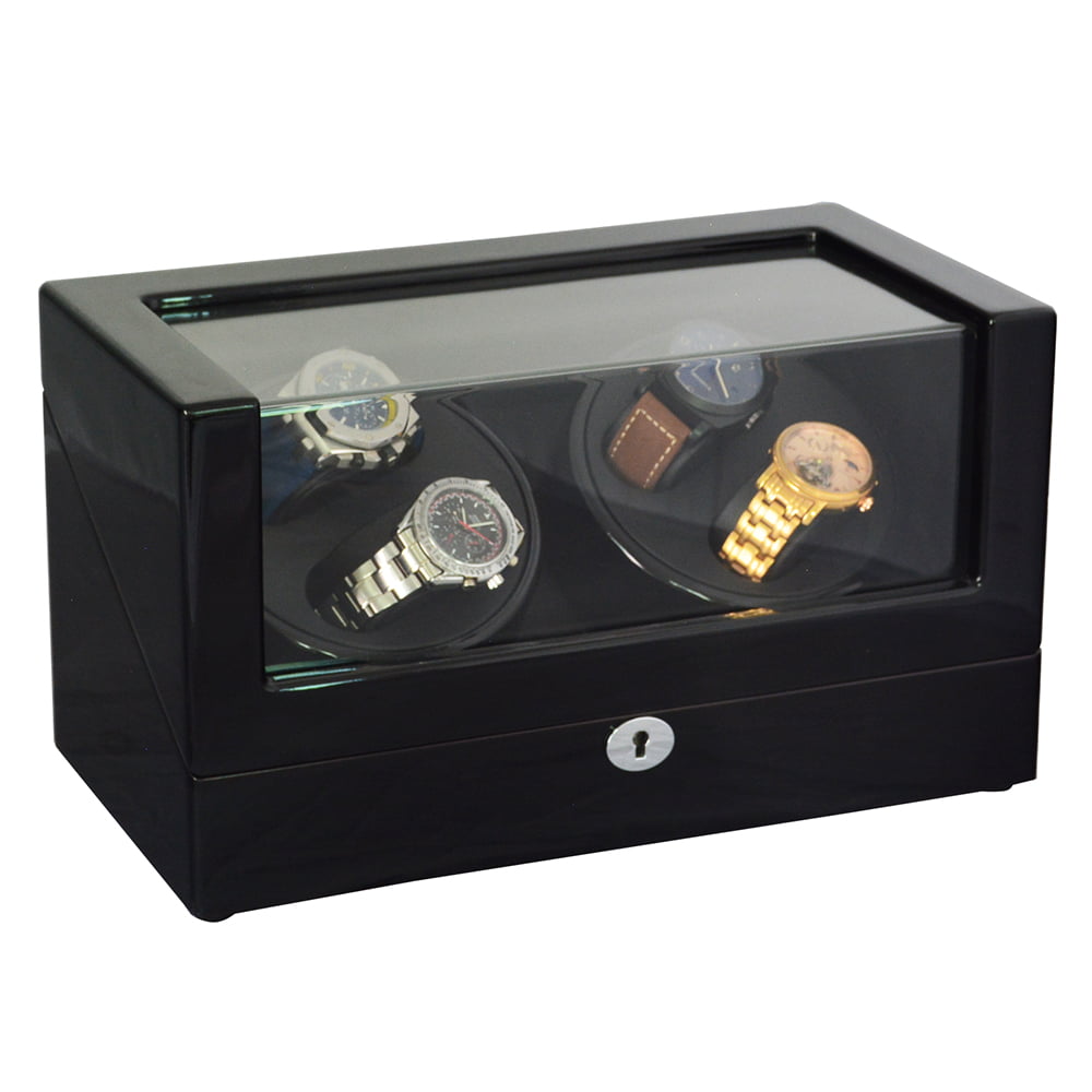 Black Watch Automatic Winder with Acrylic Display Window