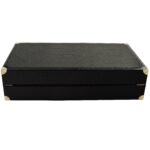 Closed 60 slot watch suitcase box with black PU leather exterior